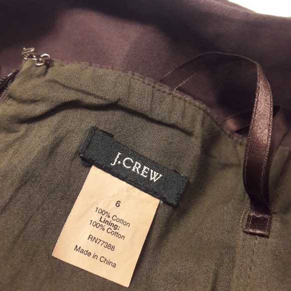 J.Crew/ Khaki Green/ Sleeveless/ Midi Dress - Picture 7 of 7